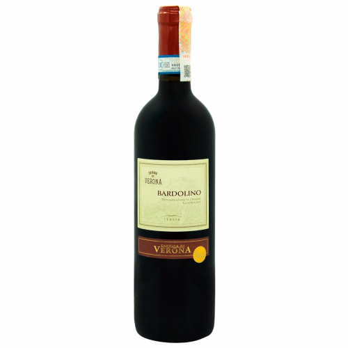Вино Terre di Verona Bardolino DOC червоне сухе 0,75л