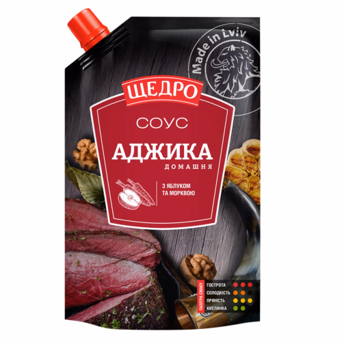 Соус Щедро Аджика домашня дой-пак 200 г