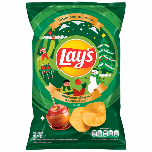 Чіпси Lay's 95г Запечене яблучко з карамеллю