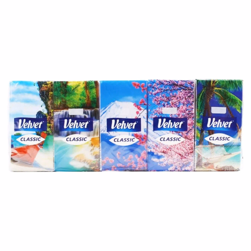 Носові хустинки Velvet 3шар класичні