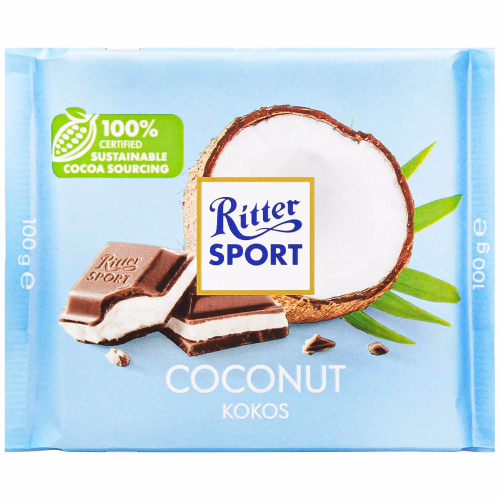 Шоколад молоч Ritter Sport з кокос кремовою начин 100 г