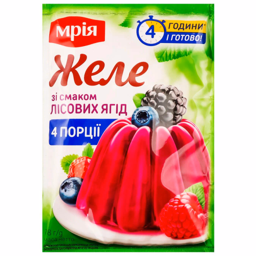 Желе лісова ягода УБ 78г