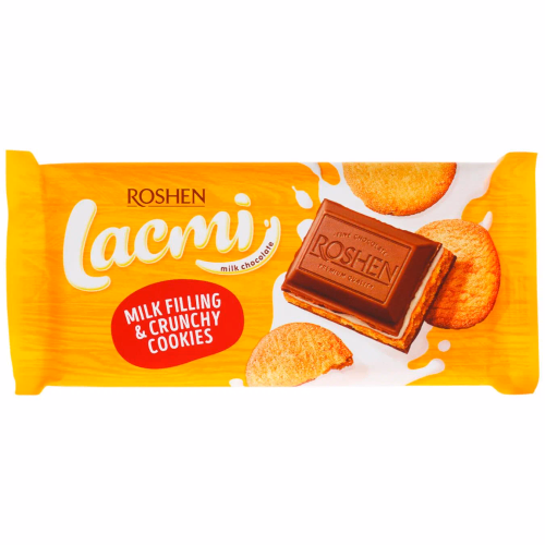 ШОКОЛАД Lacmi молоч з молоч начин та печивом 100г