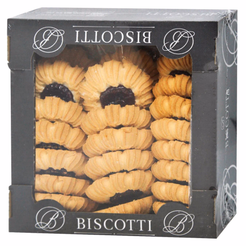 Печиво здобне пісочно-відсадне Шарлотка фруктова BISCOTTI 0,45 кг