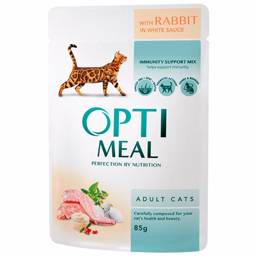 Opt Корм Коти Крiль в Бiлому Соус 85г