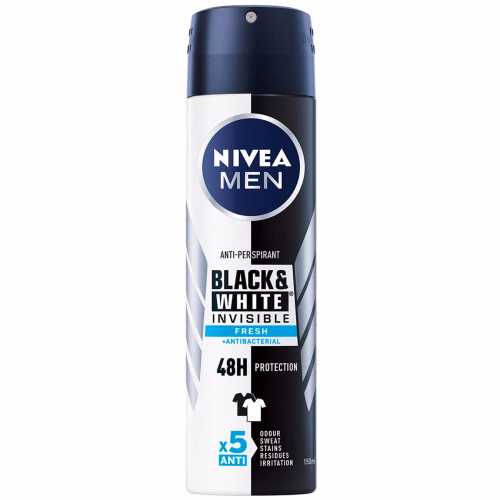 СПРЕЙ Д/ЧОЛОВІКІВ ДЕО ЧОРНЕ І БІЛЕ FRESH NIVEA 150 МЛ.