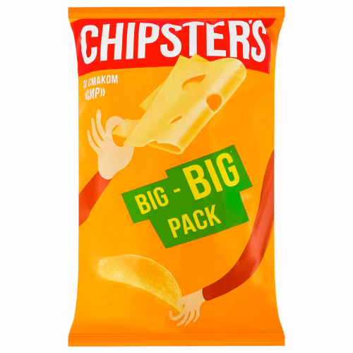 ТМ CHIPSTER`S Чипси натур Сир 160г