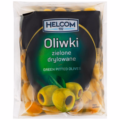 Оливки HELCOM 195г зелені без кісточки