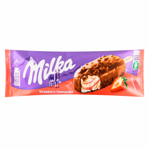 Морозиво MILKA на паличці зі смак полун, чізкейку 67 г