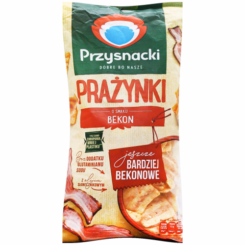 PRZYSNACKI снеки КАРТОП-ПШЕНИЧНІ зі смаком бекону 120г