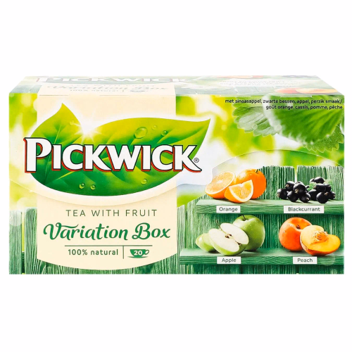 Чай чорн асорті ЯблукоПерсикАпельсинСмород Pickwick BwA 30г(20х1.5г)