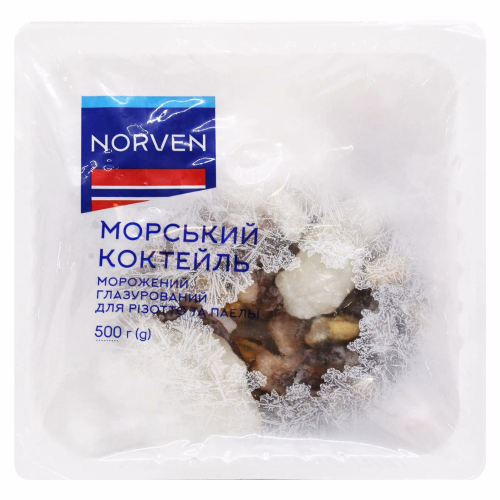 Морський коктейль свіжоморож глазур для різотто та паельї 500г TM Norven