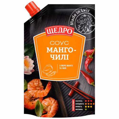 Соус Щедро Манго-чилі д/п 200г