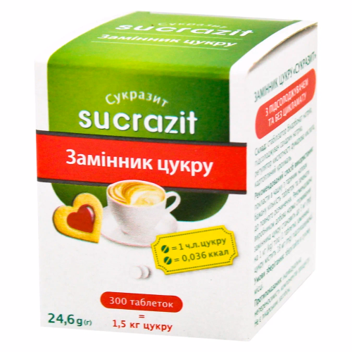 Замінник цукру Sukrazit Mushroom 240*300 tab