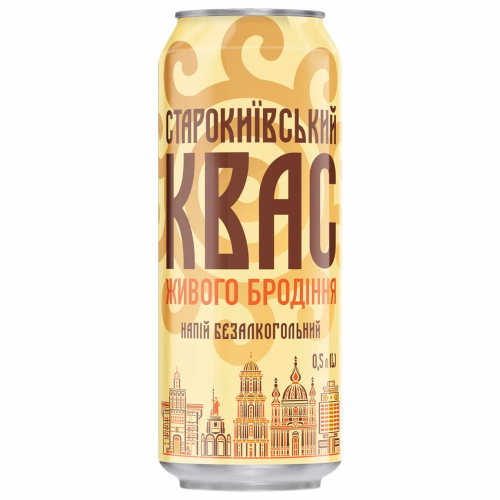 Напій "Квас Старокиївський " 0,5 ж/б