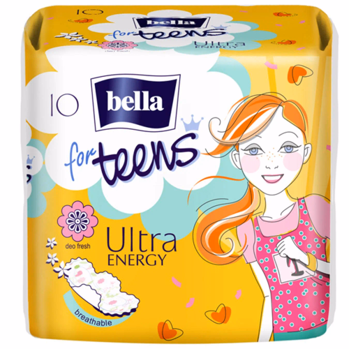 Прокладки гіг.Bella for Teens: Ultra Energy silky drai deo exotic fruits.10шт