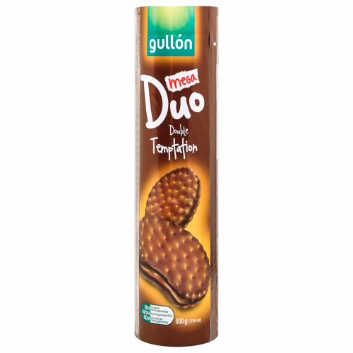 Печиво Gullon Duo Mega сендвіч темне з шокол. Крем 500г