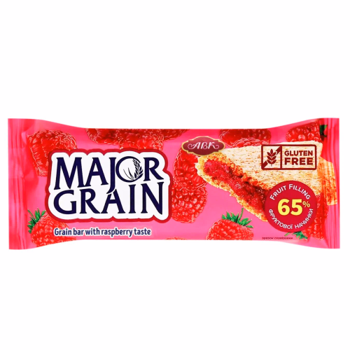 Злаковий батончик Мажор  Grain з малина 40г ДН