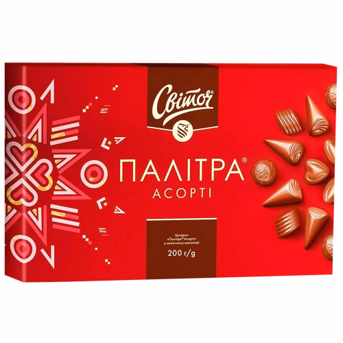 СВІТОЧ цукерки Палітра Мол Шоколад 200г №2