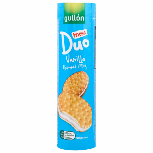 Печиво Gullon Duo Mega сендвіч світле з ваніл. кремом 500г