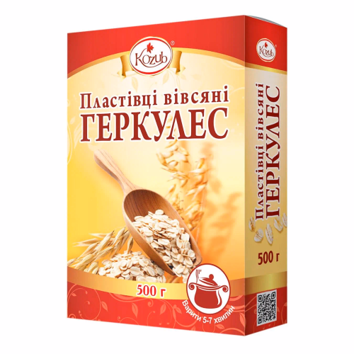 КО Пластівці вівс. Геркулес КП, короб 0,5кг