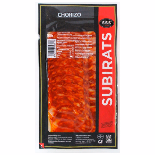 Салямі Subirats Chorizo Curado нарізка 100г