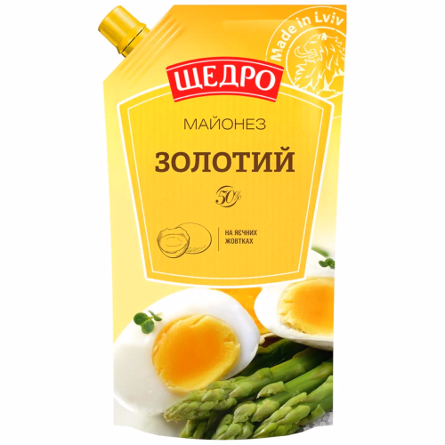 Майонез Щедро Золотий 50% д/п 300г