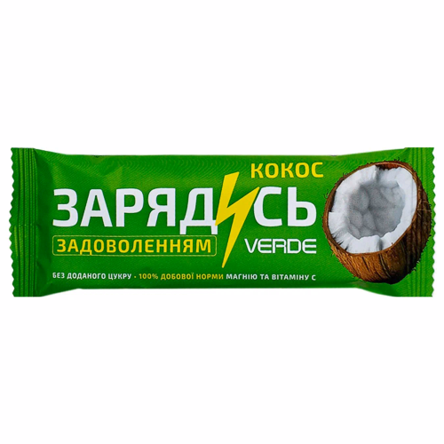 Батончик Зарядись, магній-кокос, 25 г