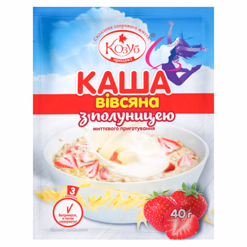 КО Каша вівсяна полуниця 40г