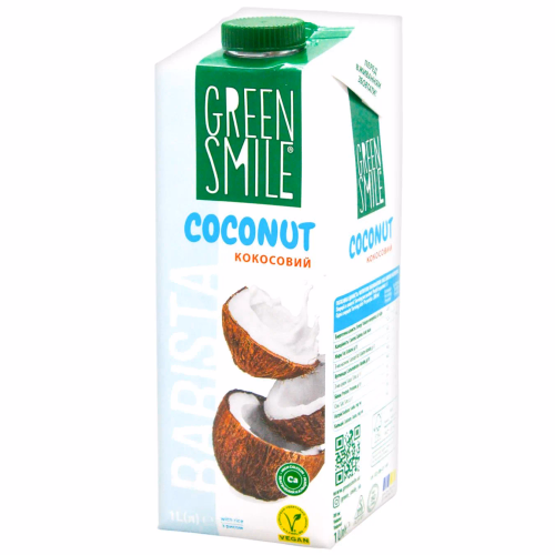 Напій у/паст рисово-кокосовий Бариста "Green Smile" 2,5% 1л