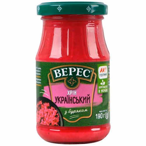 Хрін "Український" 190г с/б "Верес"