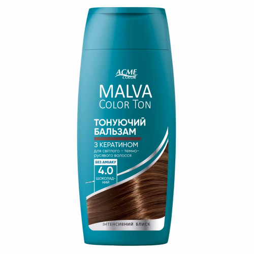 Тон.бальзам для волосся MALVA Color TON 4.0 Шоколадний, 180 мл