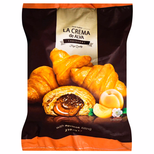 Круасан 210г La Crema Абрикос ТМ Лігос