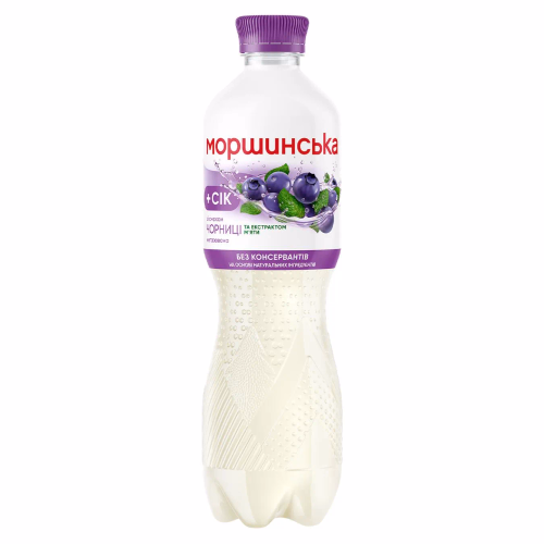 Моршинська зі смаком Чорниця-М'ята .н/газ.0,5л