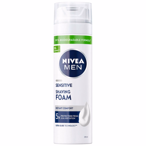 ПІНА ДЛЯ ГОЛІННЯ ДЛЯ ЧУТЛИВОЇ ШКІРИ NIVEA200 МЛ.