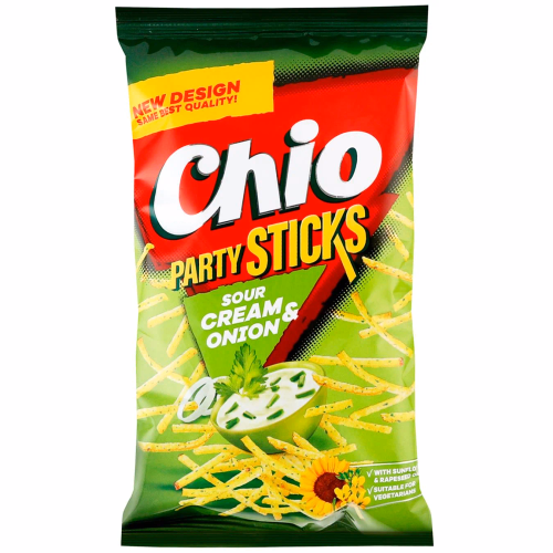 CHIO картоп соломка PARTY STICKS СМЕТАНА та ЦИБУЛЯ 70 г