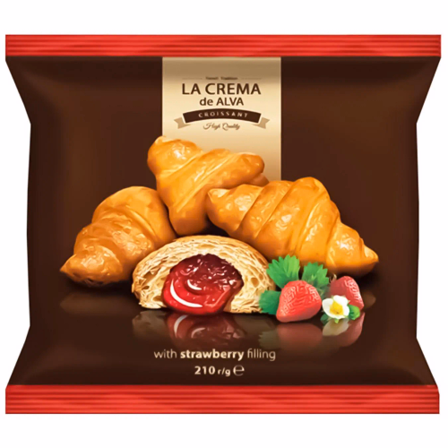 Круасан 210г La Crema Полуниця ТМ Лігос