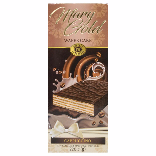 Торт ваф.MARY GOLD капучіно 220гр