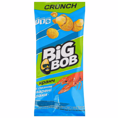 Арахіс в хр.оболонці "кранч" зі смаком Варені раки BIG BOB"55г