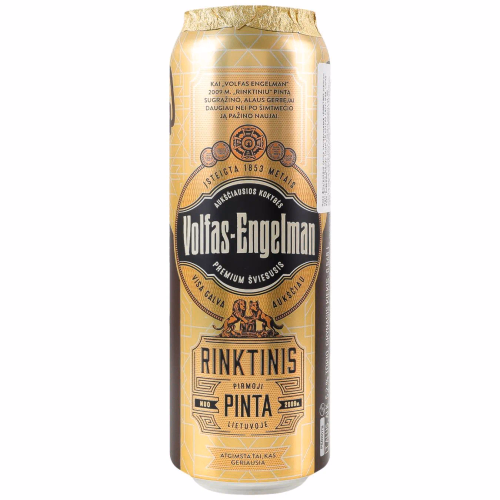 Пиво Volfas Engelman Rinktinis 0,568 л ж/б 5,2%