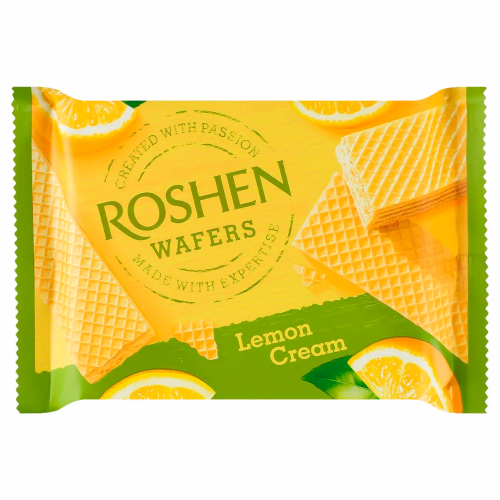 Вафлі Roshen Wafers лимон ВКФ 72г
