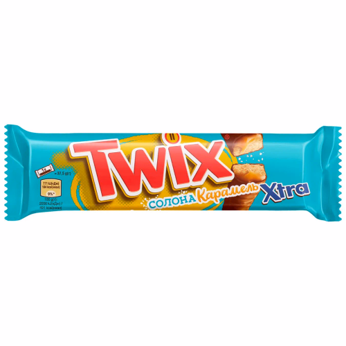 Батончик TWIX з солоною карамеллю 75г