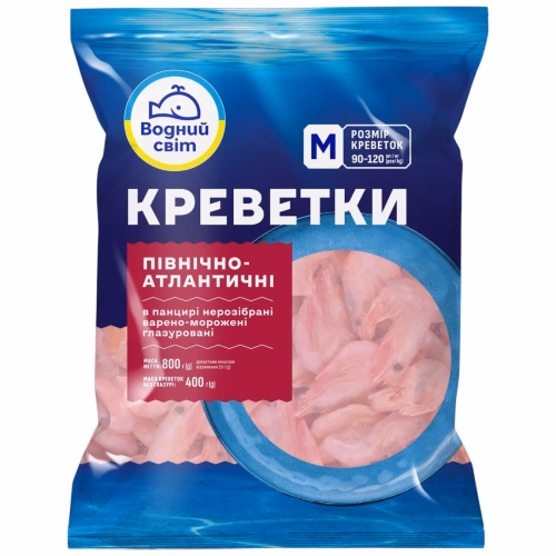 Креветка 90+   800г ВМ