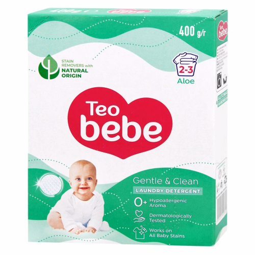 Порошок всі типи TEO BEBE Cotton Soft Sensitive GREEN 400гр