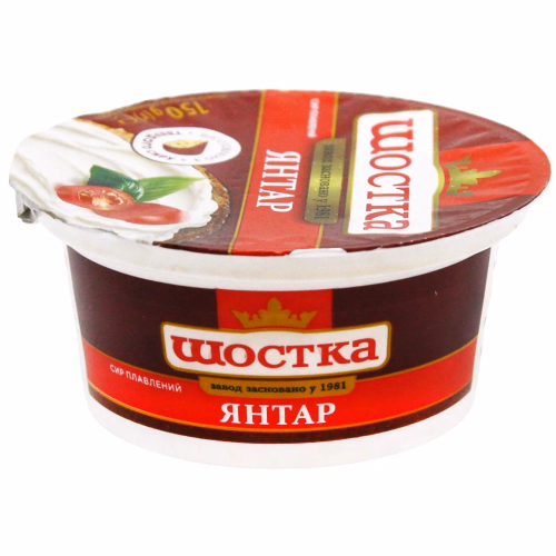 Сир плавлений Янтар Шостка 50% 150г