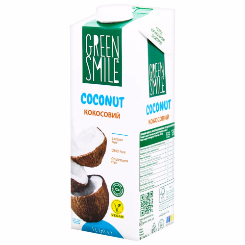 Напій у/паст рис-кокос з кальцієм ТМ Green Smile 3% 1л