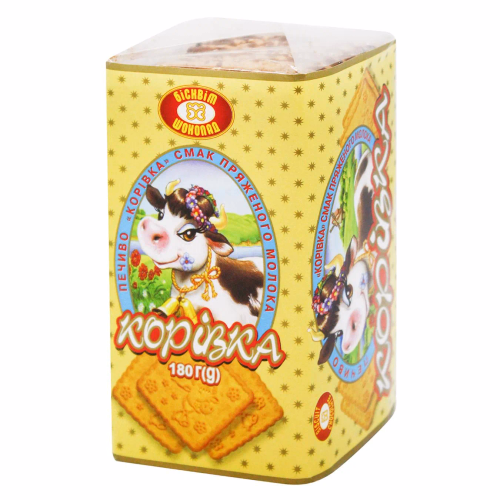 Печиво "корівка" пряжене молоко 180гр ХБФ