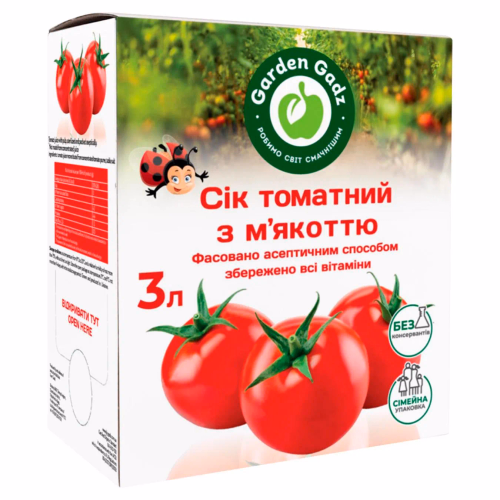 Сік томатний з м'якоттю 3л