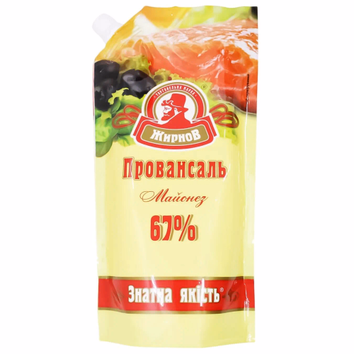 Майонез Провансаль 67% ТМ Жирнов дой пак 550г