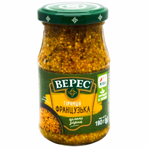 Гірчиця "Французька" 190г с/б "Верес"